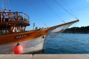 Viganj boat in Makarska, Croatia 