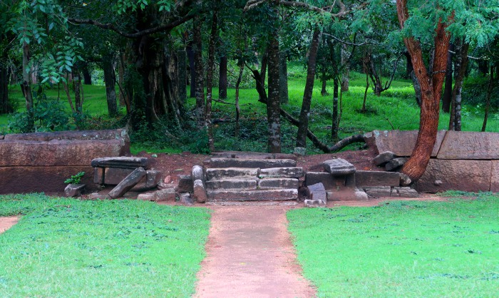 Ruins of the ancient city of Anuradhapura in Sri Lanka 