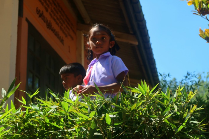 a little sri lankan school girl 