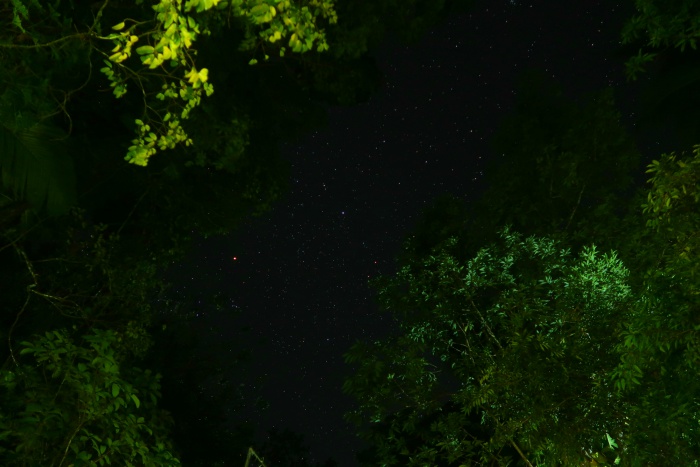 night sky full of stars in Kitulgala, sri lanka